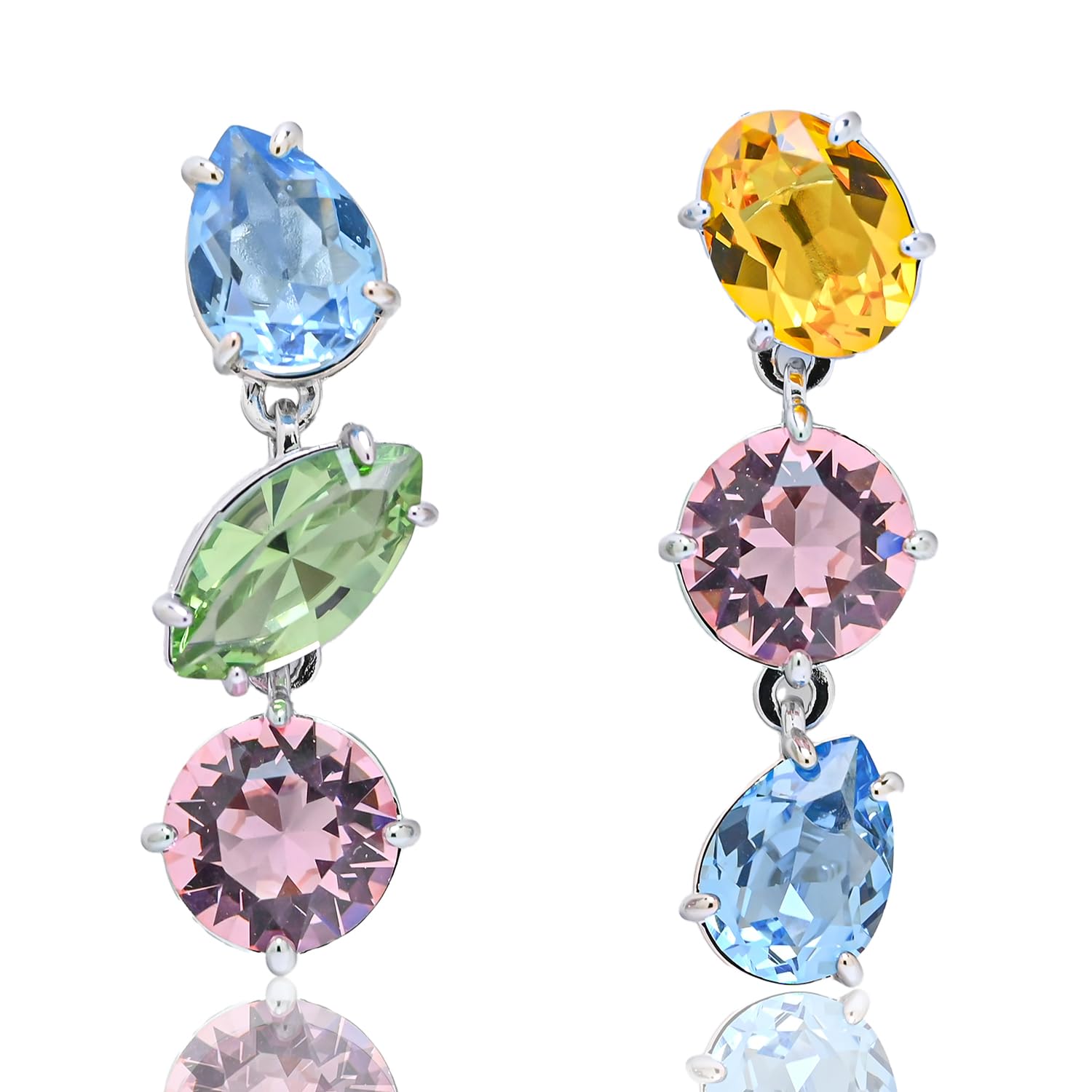 スワロフスキー ピアス Gema ドロップイヤリング マルチカラー レディース 5692406 ジュエリー [並行輸入品]