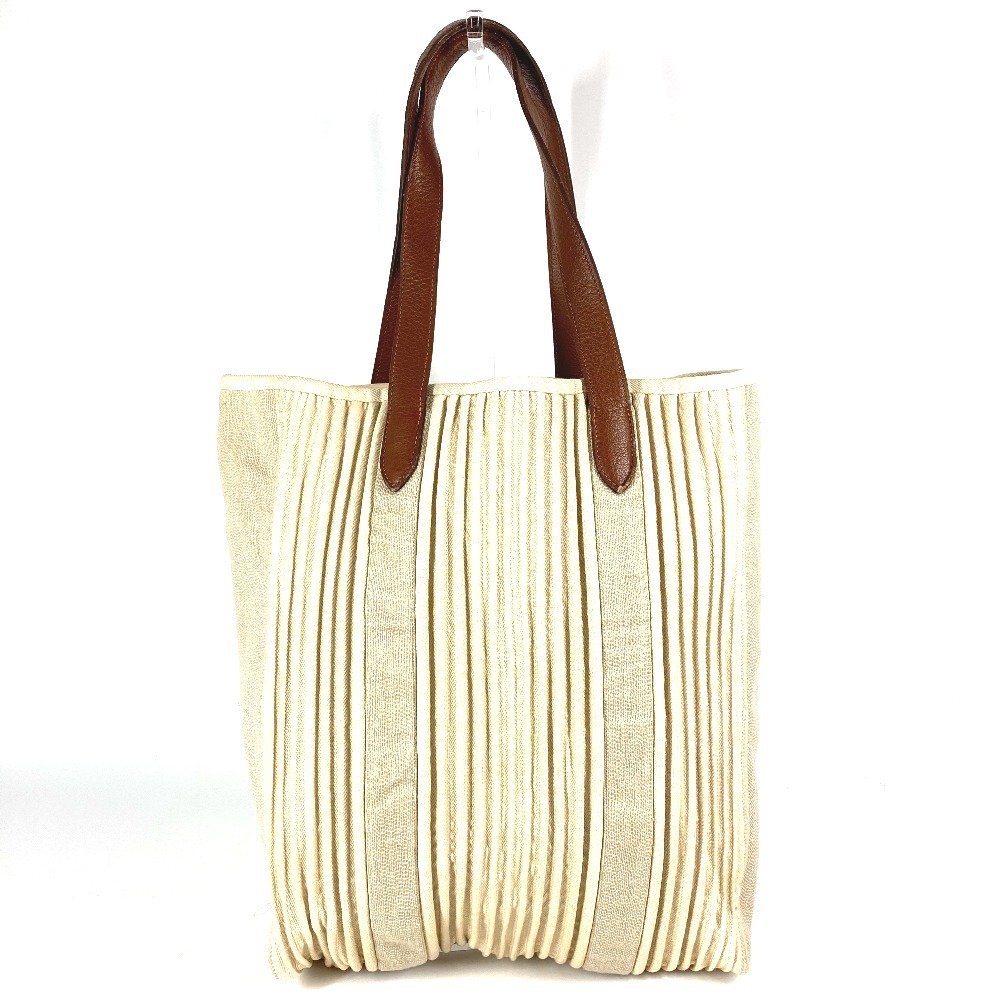 ショルダーバッグ カバス カリカット カバン トートバッグ 肩掛け 縦型トート レザー/キャンバス ベージュ