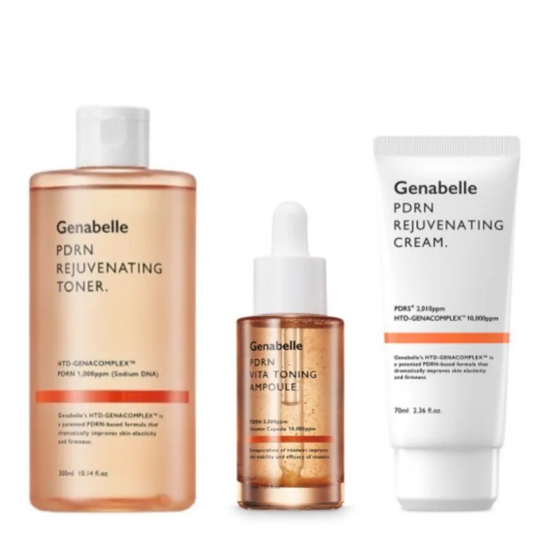 【大人気】 [1+1+1/3個1セット]PDRNリジュビネイティングクリーム70ml+PDRNビタアンプル30ml+PDRNトナー30mlセット/韓国ドクターズコスメ