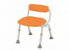 パナソニックエイジフリー シャワーチェア[ユクリア]コンパクト腰当付おりたたみN オレンジ PN-L40921D
