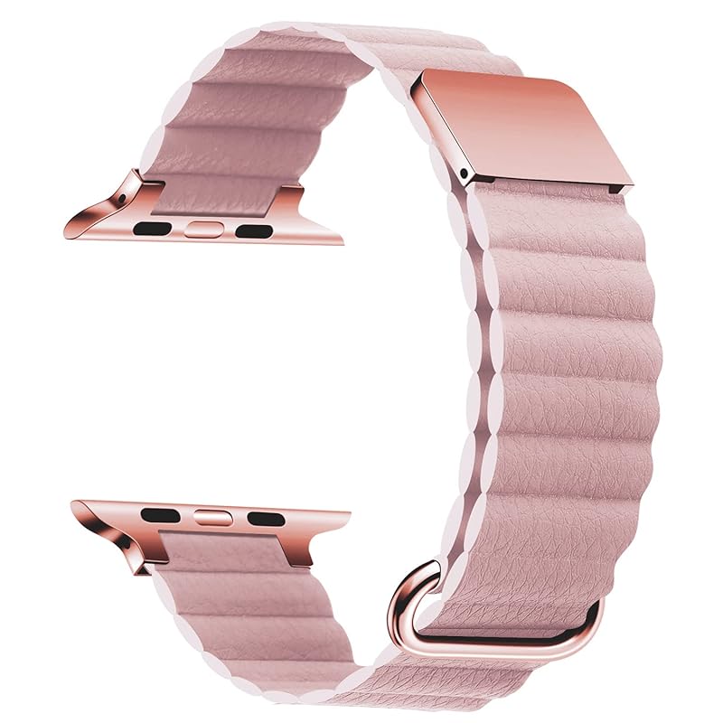 Apple Watch バンド 革レザー アップルウォッチ バンド 磁吸引式ループ 自由調整 マグネット 装着簡単 着脱簡単 Series8 7 6 5 4 SE 38mm 40mm 41mm 42m 6,020円