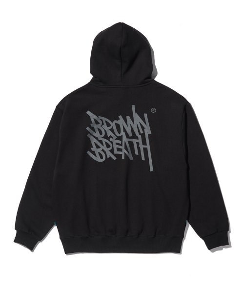 Qoo10 BROWNBREATH TAG HOODIE ロゴ 長袖 フード