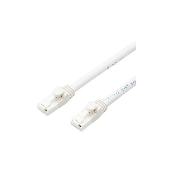 （まとめ）エレコム LANケーブルCat6A 3m 白 LD-GPAT／WH3／RS(×3セット)