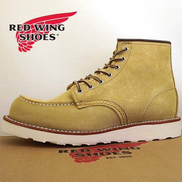 【限定品】男性 Classic Work Moc-Toe 8833 ベージュスエード アイリッシュセッター クラシックワーク 6インチ モックトゥ アビレーン カジュアル シンプル