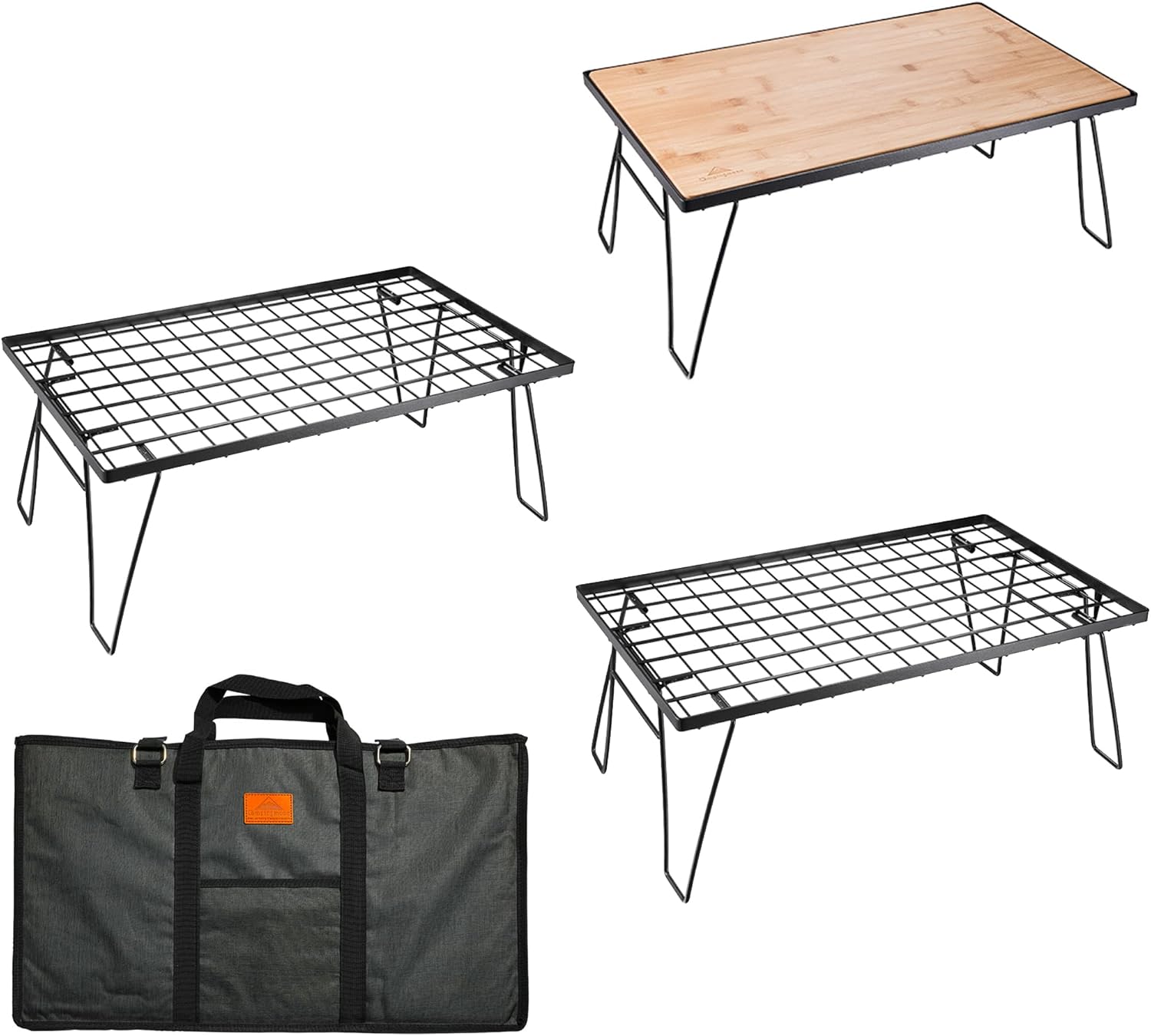 フィールドラック グラウンド 折り畳み 黒メッキスチール製