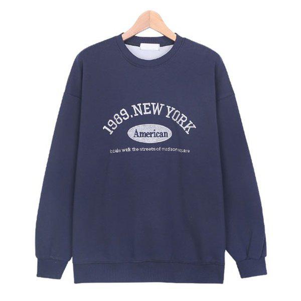スウェットシャツ SRV036 3COLOR 男女共用 ラウンド長袖Tシャツ オーバーフィットTシャツ