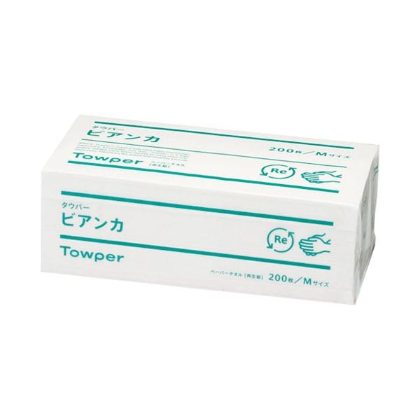 トライフ タウパービアンカ Mサイズ 1パック200枚入x25個 ペーパータオル