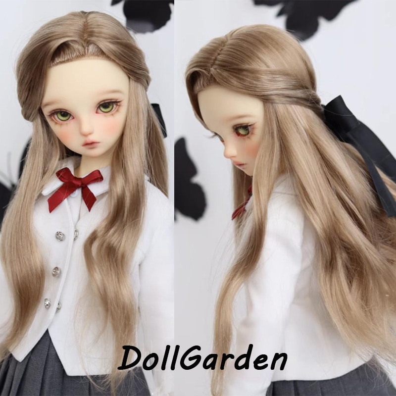 BJD 1/3 1/4 ドール ウィッグ ミルク糸 プリンセススタイル ロング SD/msdサイズ球体関節人形用ウィッグ 手入れ