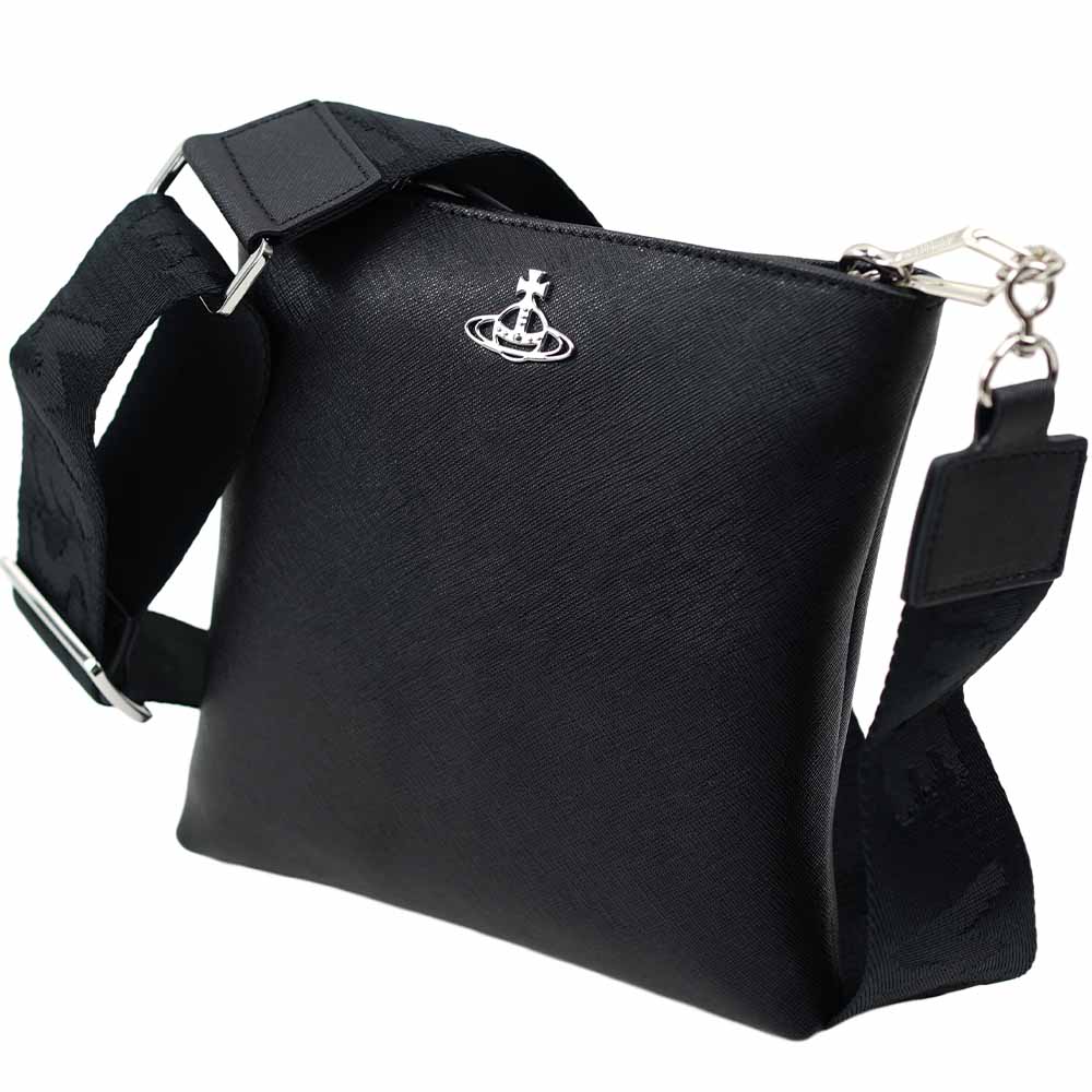 ヴィヴィアンウエストウッド バッグ ショルダーバッグ クロスボディ 斜め掛け 肩掛け ブラック シルバー Vivienne Westwood 51160006 L001N N403 51160006