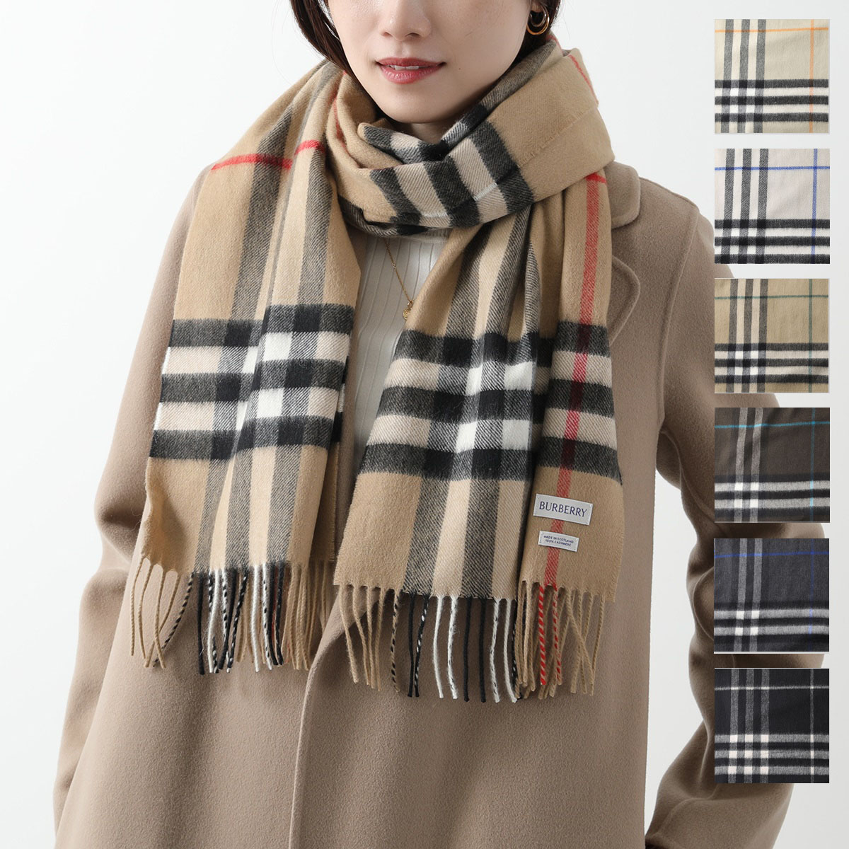 BURBERRY バーバリー マフラー MU GIANT CHK CS SC 8085927 8091009 8091006 8091005 8095206 8094741 8076576 レディース