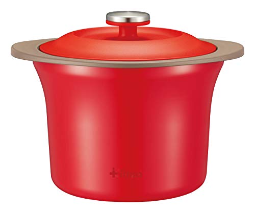 色：レッド ピーコック魔法瓶工業 電子レンジ 調理器 イルマ リビングジャー レッド 1.72L A