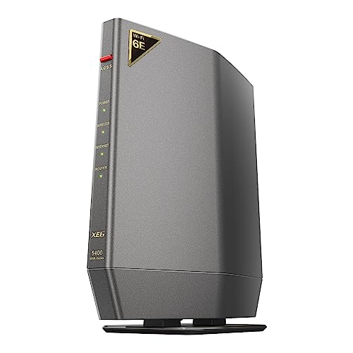 バッファロー ルーター 無線 LAN Wi-Fi 6E 11ax 6GHz AXE5400 トライバンド 6ストリーム 2401 + 2401 + 573 Mbps