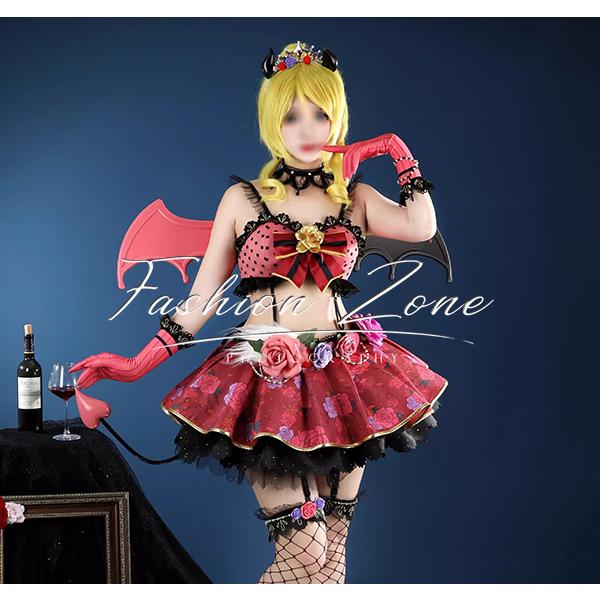 LoveLive ラブライブ 風 絢瀬絵里 小悪魔覚醒 コスプレ衣装 ウィッグ 靴 cosplay ハロウィン 演出服 変装