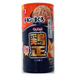 キャネット 鶏正 チキンとまぐろ 160gx3缶