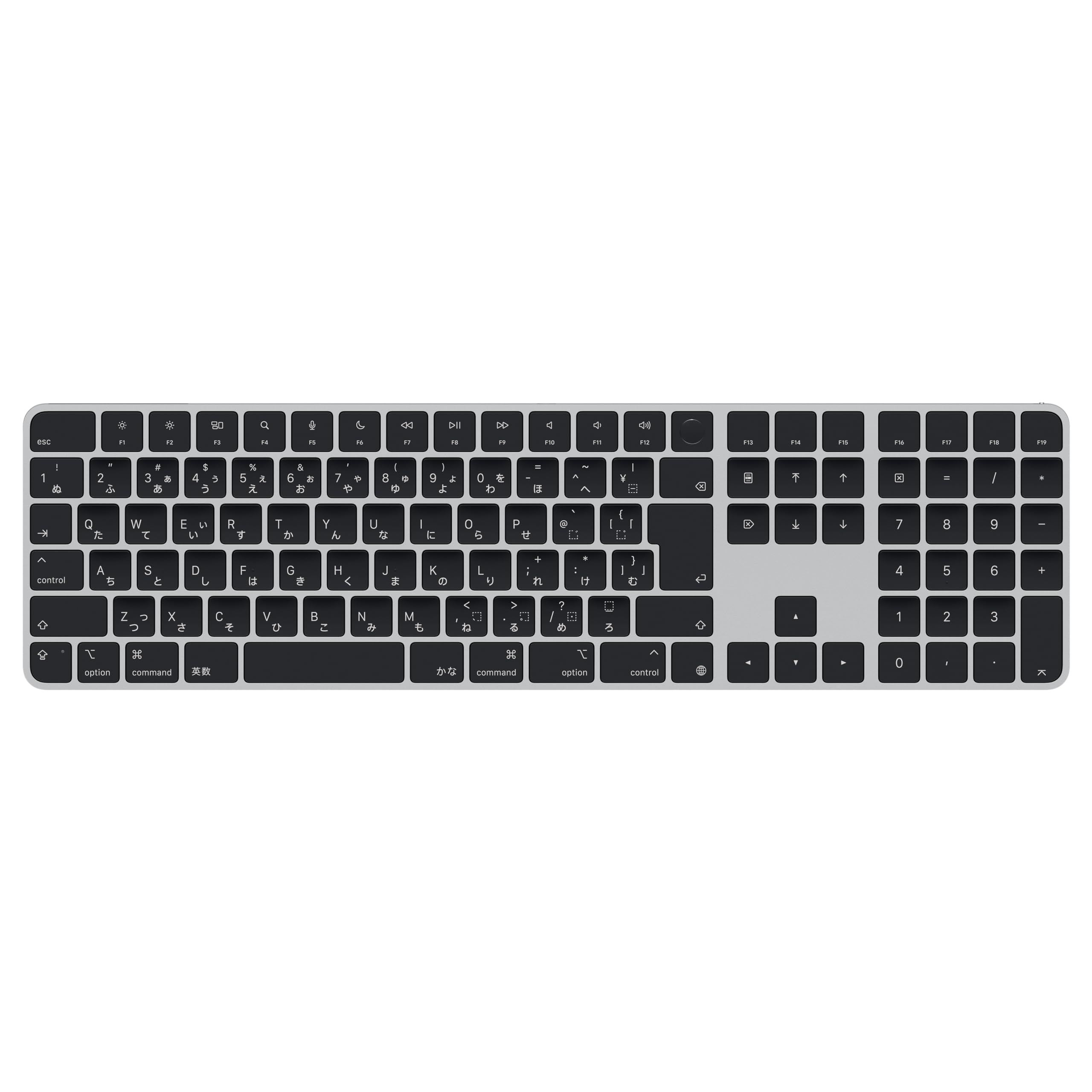 Appleシリコン搭載Macモデル用Touch ID搭載Magic Keyboard(テンキー付き)- 日本語(JIS)- ブラックキー