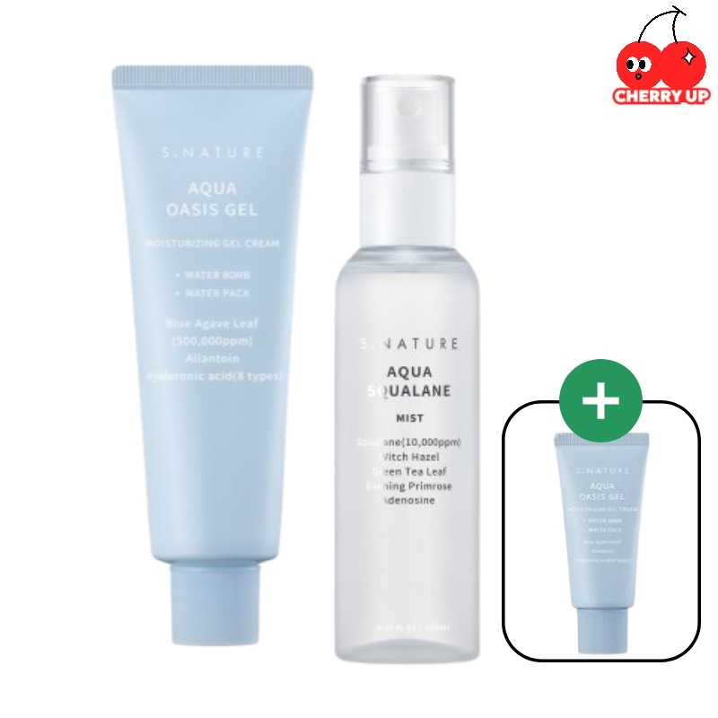 【おまけ付き】クアオアシス 保湿ジェルクリーム 80ml＋アクアスクワランミスト 100ml（ジェルクリーム30mlプレゼント）高保湿 うるおい補給 ジェルタイプ 敏感肌用 水分チャージ肌バリア