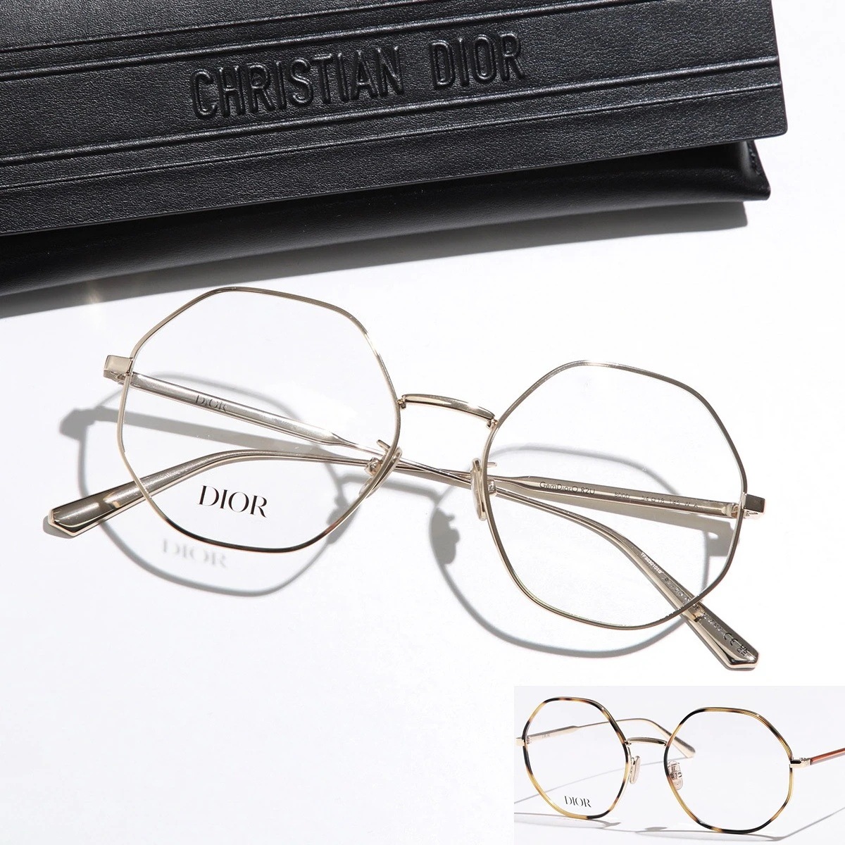 Dior ディオール メガネ GemDiorO R2U A800 B000 CD50019U 028 010 レディース ポリゴン ラウンド型 めがね 眼鏡 C 30,527円