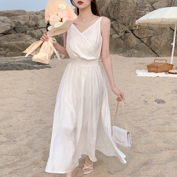 カシュクールキャミワンピース op15279