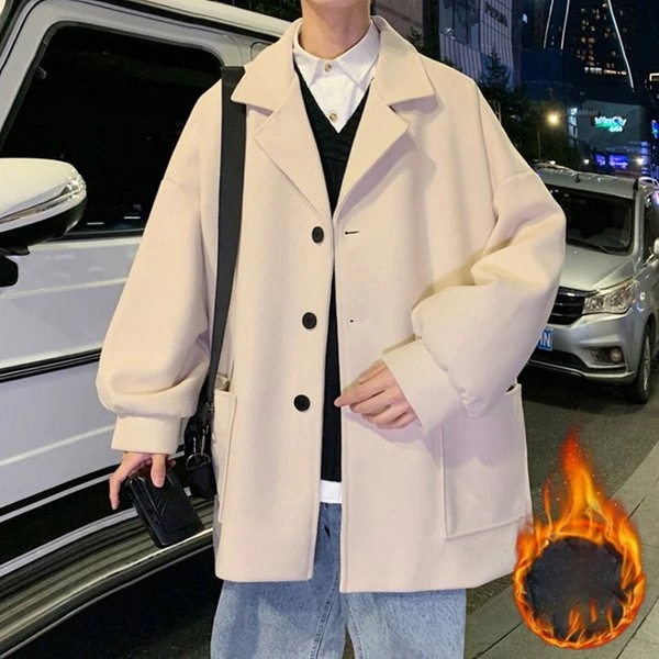 チェスターコート チェスター ショート丈 アウター 綿入り メンズ コート 秋 冬 おしゃれ 通勤コート 保温 防寒 防風 無地 メンズファッション