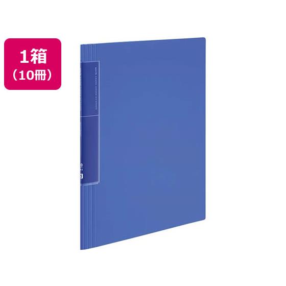 クリヤーブックノビータウェーブカットA4 20ポケット 青 10冊 コクヨ ﾗ-TN560B