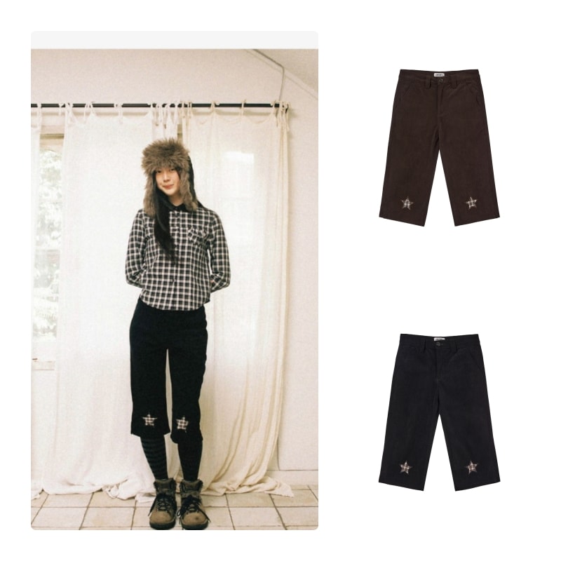 【aeae】 25FW STAR PATCH CAPRI CORDUROY PANTS : 2COLORS 13,090円