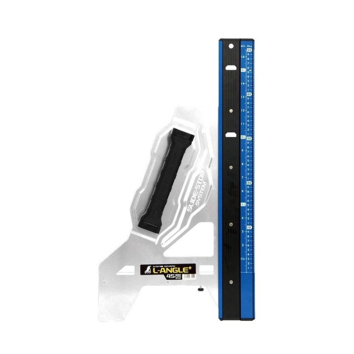シンワ測定 丸ノコガイド定規 エルアングル Plus 併用目盛 45cm 73150