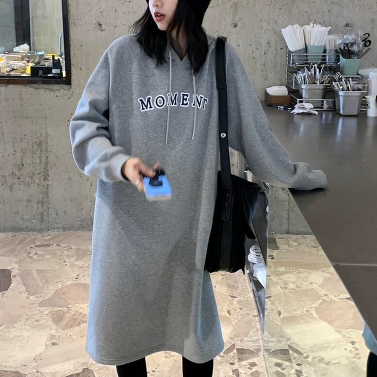 2color レディース パーカースウェットワンピース ロングワンピース 225 7,938円