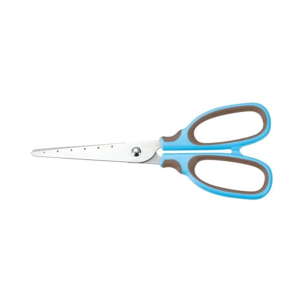 （まとめ） TANOSEE はさみ 刃先先丸 刃渡り65mm ブルー 1本 [x30セット]