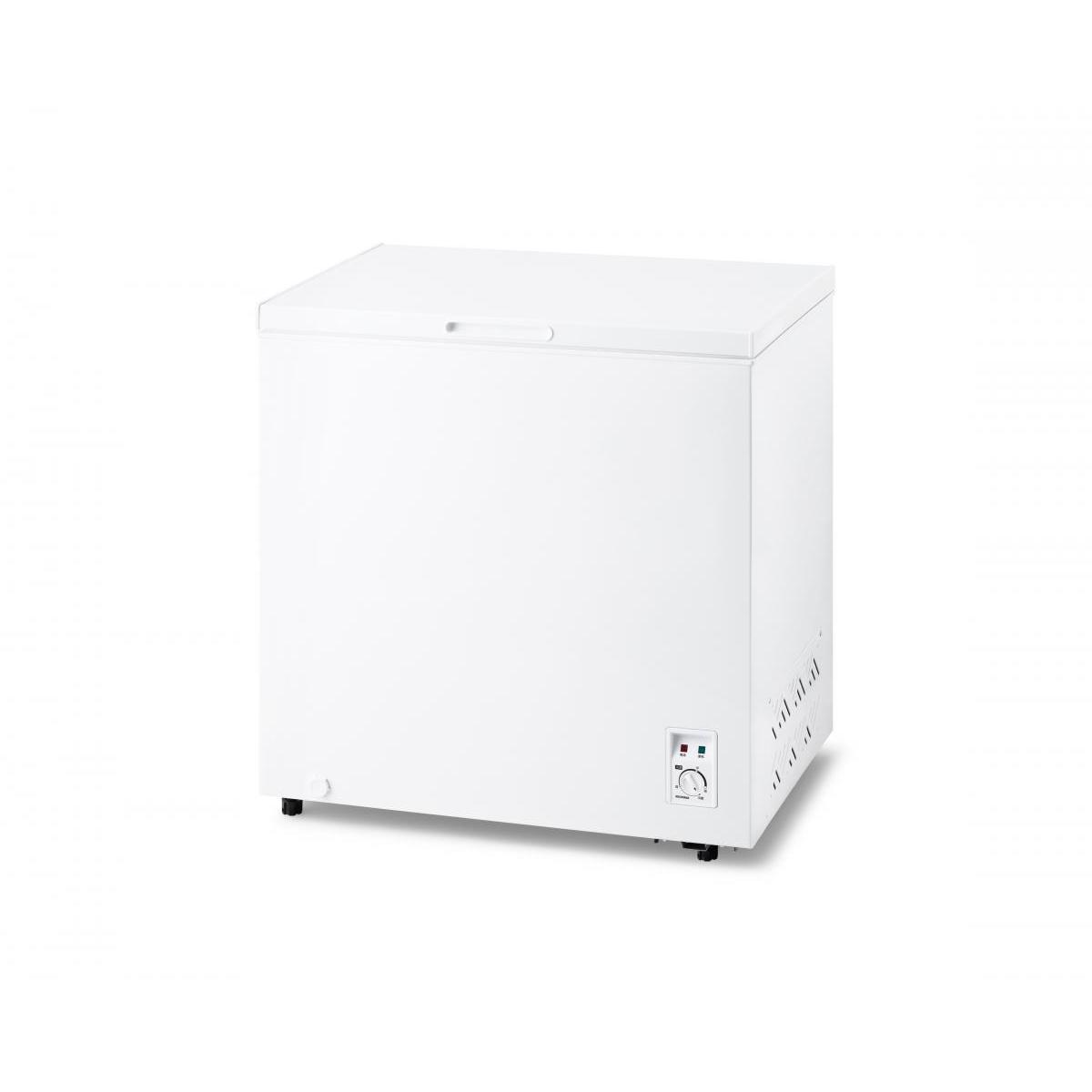 アイリスオーヤマ ICSD-20B-W 冷凍庫 上開き 199L 温度調節3段階 LED庫内灯 大容量 冷蔵切替可 ワイヤーバスケット付