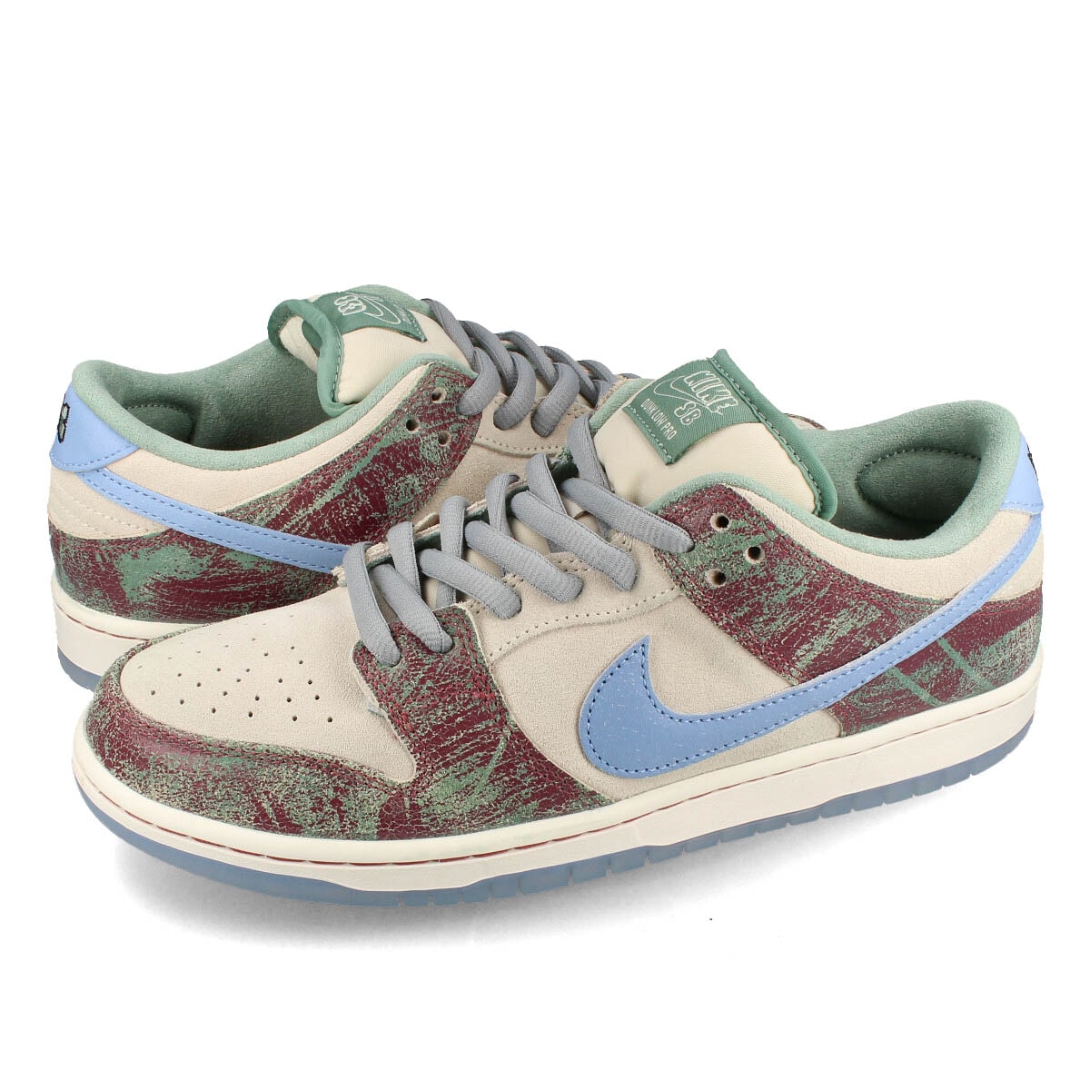 NIKE SB DUNK LOW PRO QS 【CRENSHAW SKATE CLUB】 SAIL/LIGHT BLUE/CEDAR