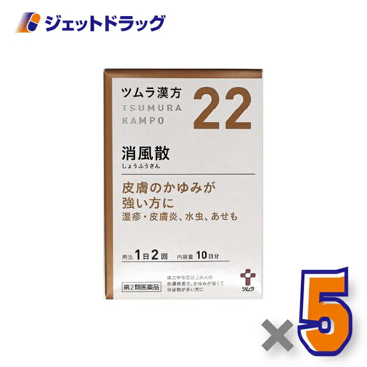 【第2類医薬品】ツムラ漢方消風散エキス顆粒 20包 ×5個漢方 しょうふうさん