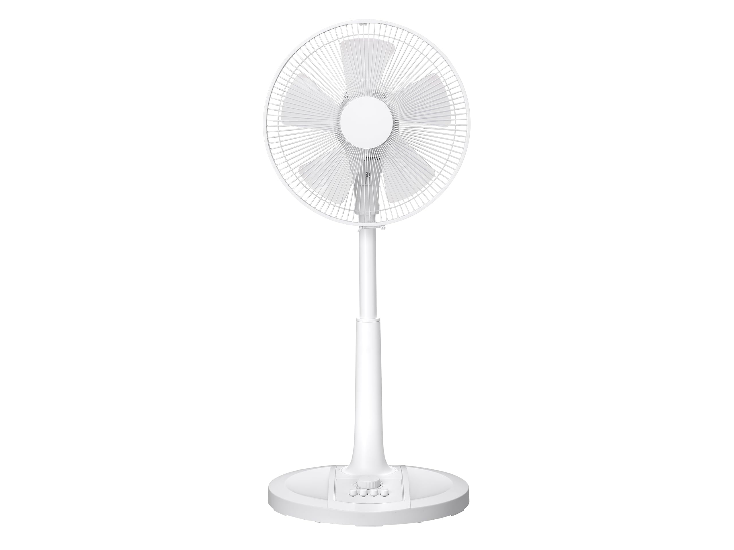 【Amazon.co.jp限定】コイズミ 扇風機 ACモーター 押しボタン式スイッチ 風量3段階 首振り オフタイマー付き ホワイト KLF-303B/W