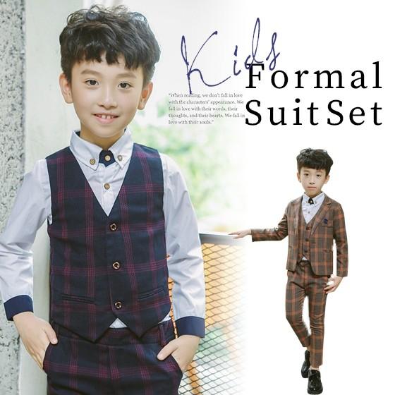 【SNS大人気】子供 入学式 男の子 キッズ おしゃれ 子供 卒園式 ジャケット ベスト パンツ 3点セット 2024