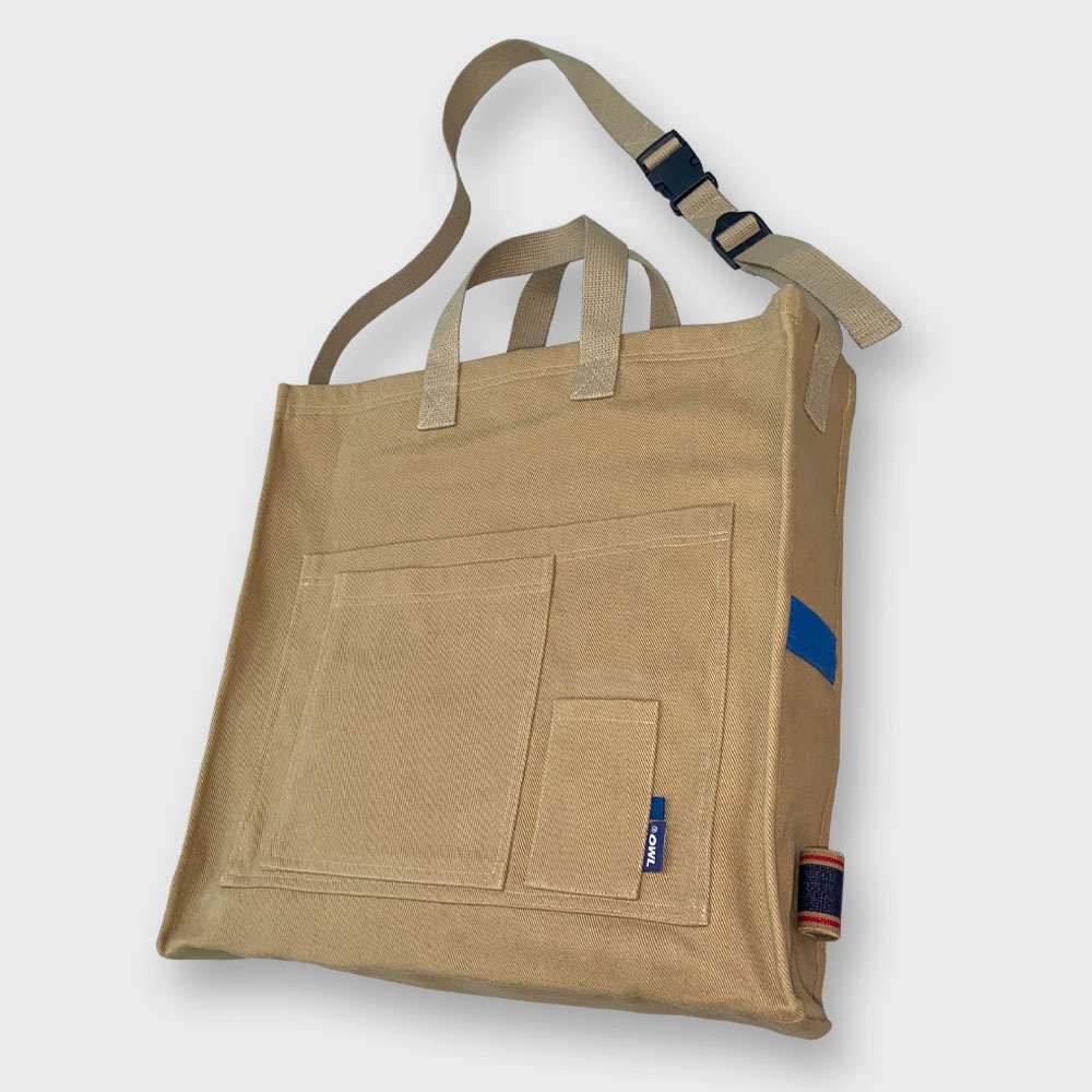 [POWL] COLOR BLOCK SHOULDER BAG_Beige 韓国正規品