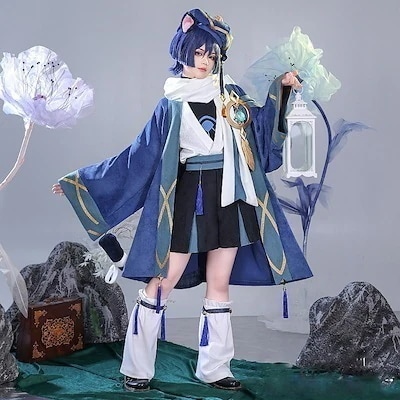 学園祭 文化祭 パーティー ハロウィン コスチューム コスプレ衣装 流浪者 スカラマシュ 散兵 げんしん Genshin 原神 スーツ ハロウィン 2023年新作入荷コスプレ30%までに制限