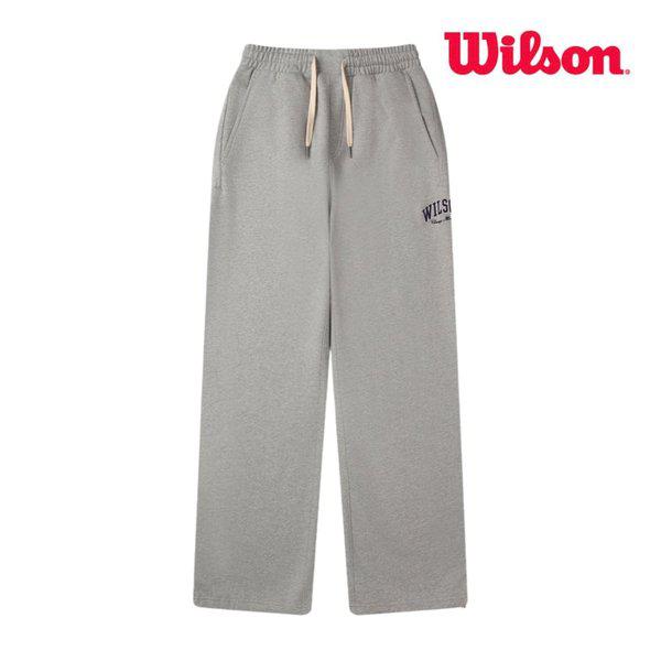 男性ワイドスウェットパンツ メランジグレー (W253001NFP99MGR-SC)