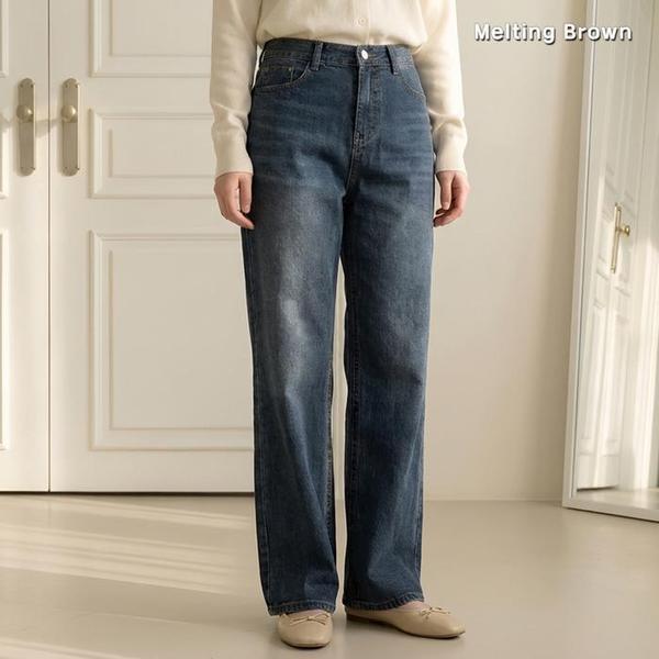 女性用冬ストレートジーンズ デニムパンツ K92