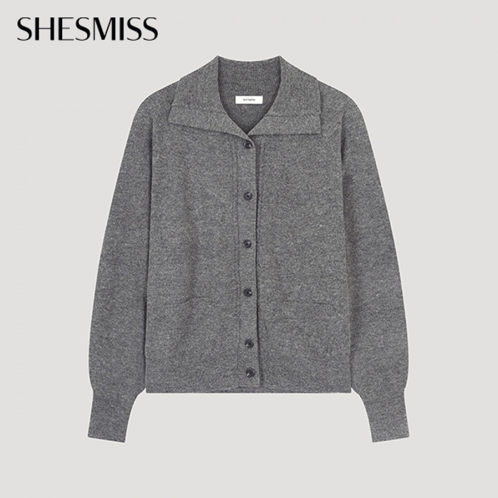 (シーズミス) ウールミックスカラーカーディガン_SSKCDO31040_MG