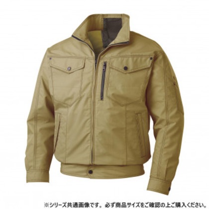 サンエス ファンネット付長袖ブルゾン 21:カーキ M KF95100V