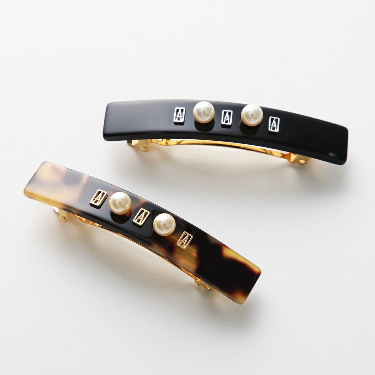 ALEXANDRE DE PARIS アレクサンドル ドゥ パリ バレッタ AA6 17621 05 レディース パール ヘアピン 髪留め ヘアアクセサリー カラー2色