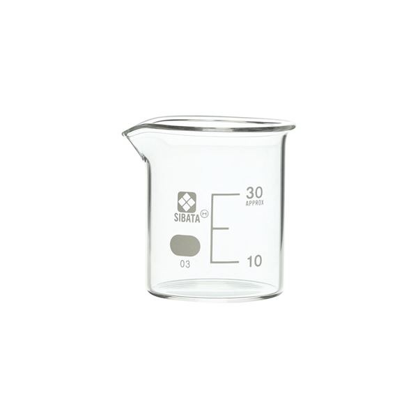 ビーカー 目安目盛付 30mL 6入 [010020-30A]その他