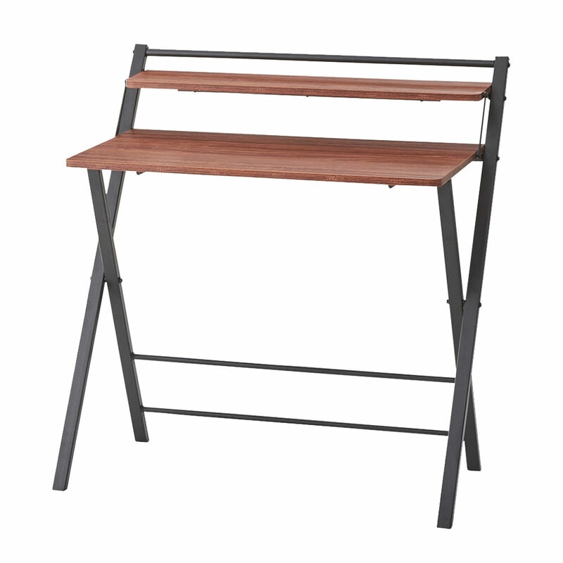 フォールディングデスク PT-22BK 【 インテリア雑貨 おしゃれ リビング家具 書斎机 】