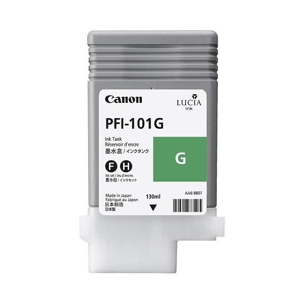 (まとめ) キヤノン Canon インクタンク PFI-101 顔料グリーン 130ml 0890B001 1個 10セット