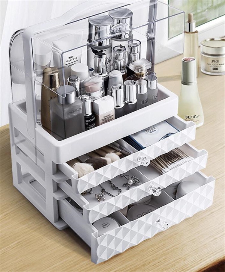 大人っぽくシックな印象 激安セール 化粧品 収納ボックス 防塵 家庭用 デスクトップ仕上げ 化粧台 口紅 スキンケア製品 スキンケア エレガント 大容量 タイドファッション おしゃれな