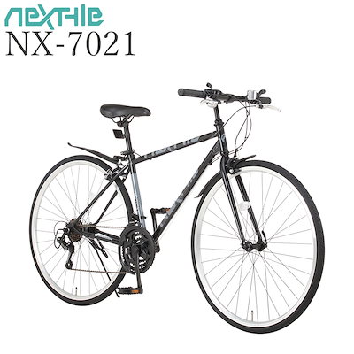 Qoo10 Nx 7021 自転車 クロスバイク シマノ21段変速 自転車