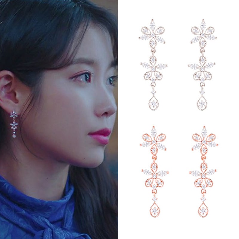 [IU着用]花の咲く日イヤリング/イヤリング/ピアス/韓国女性アクセサリー/人気ジュエリー/デイリーアクセサリー