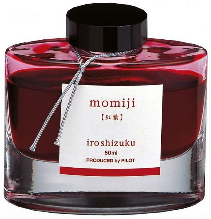 （まとめ買い）万年筆インキ iroshizuku 色彩雫 50ml 紅葉 モミジ INK-50-MO [x3]