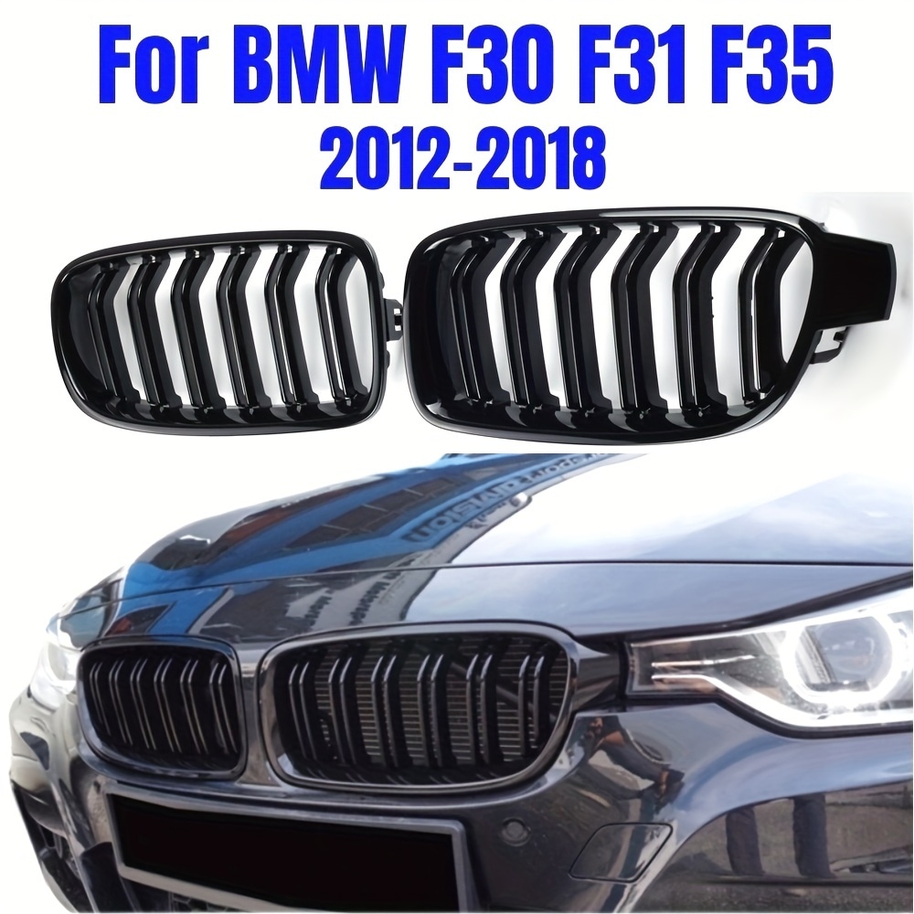 1 ペロスブラックフロント腎臓グリルレーシンググリル 3 シリーズ F30 F31 F35 320i 325i 328i 2012-20 車のスタイリング
