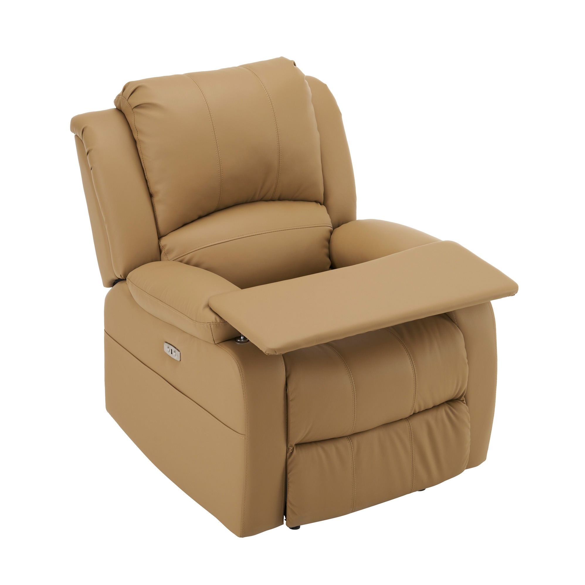 リクライニングチェア テーブル付き リクライニングソファ 1人掛け 電動 リクライニング ファブリック オットマン一体型 パーソナルチェアー 電動ソファ 耐圧分散 リクライニングチェア 一人暮らし G