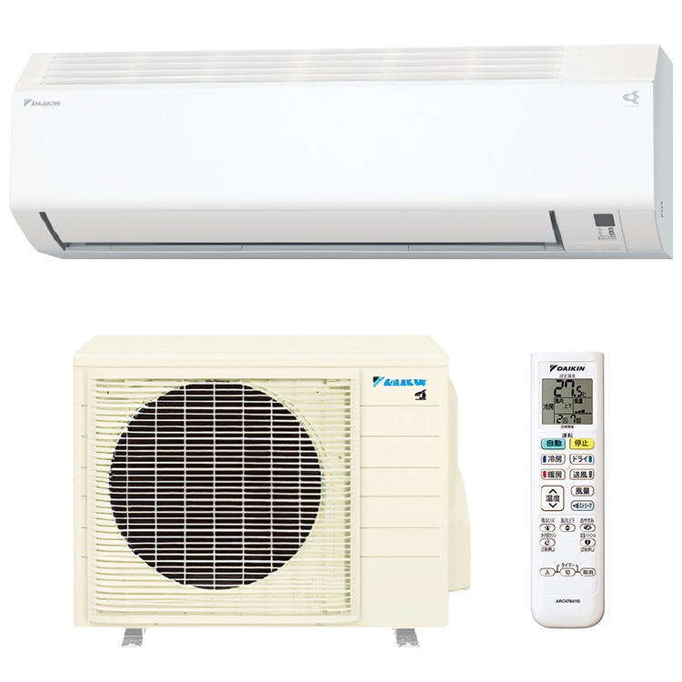 エアコン おもに14畳 2024年モデル Eシリーズ ホワイト 冷暖房 除湿 ストリーマ 単相200V S404ATEP-W